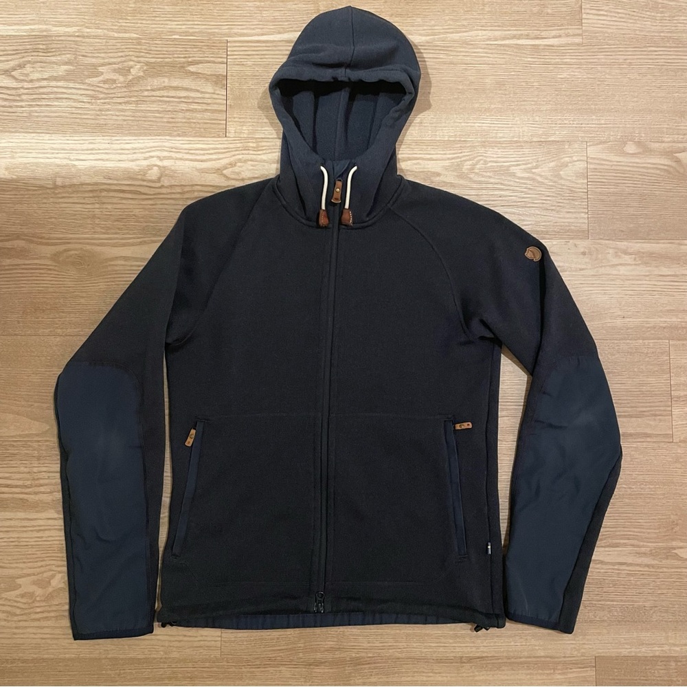 Fjallraven Ovik Fleece Hoodie Navy